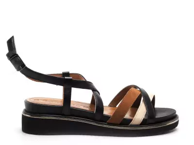 28237 44 Noir Sandales à Talons Femme