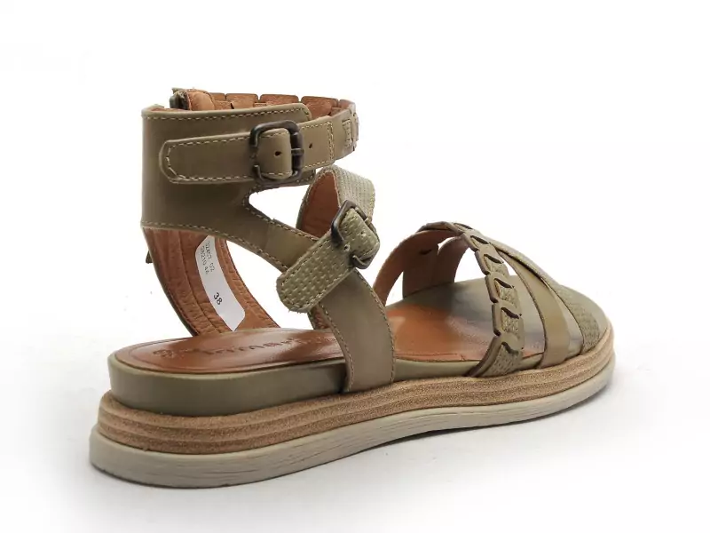 Tamaris 28210 44 Kaki Sandales à Talons Femme