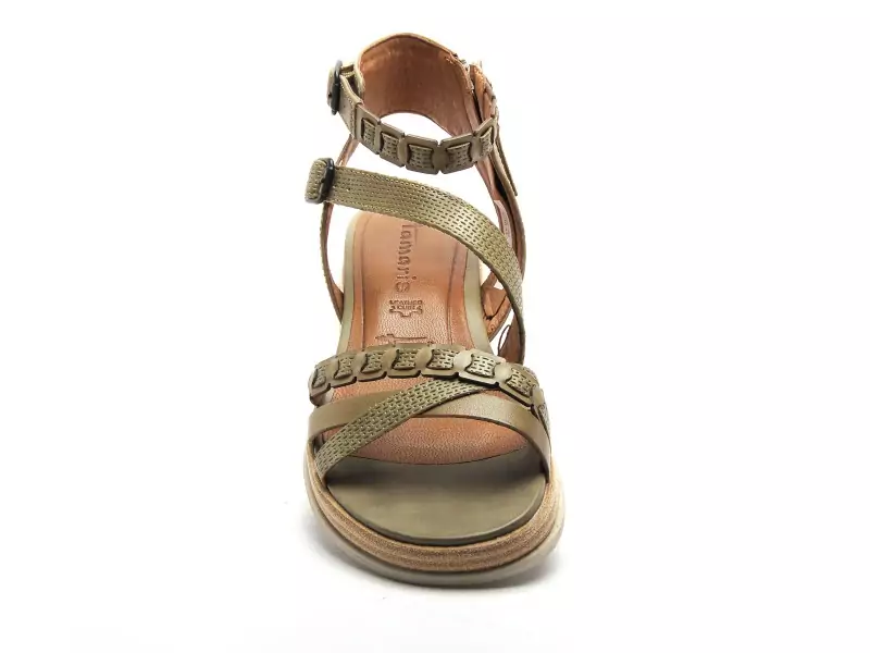 Tamaris 28210 44 Kaki Sandales à Talons Femme