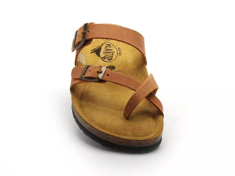 Plakton BOMBAY 181032 Marron Mules et Sabots Plats Femme