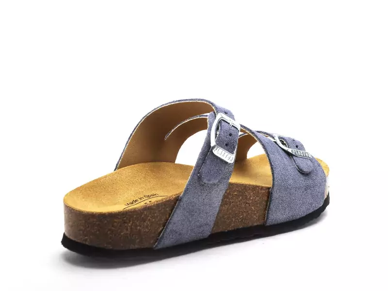 Plakton CP BOLINO 341210 Bleu Mules et Sabots Plats Femme