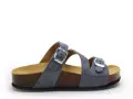 Plakton CP BOLINO 341210 Bleu Mules et Sabots Plats Femme