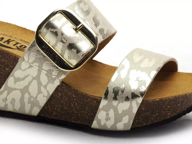 Plakton SO ROCK  873004 Or Mules et Sabots à Talons Femme