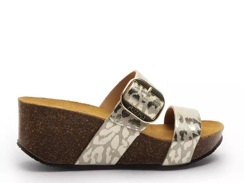 Plakton SO ROCK  873004 Or Mules et Sabots à Talons Femme