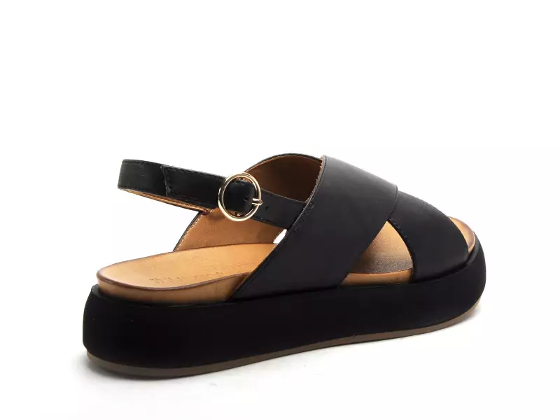 Inuovo A96005 Noir Sandales à Talons Femme
