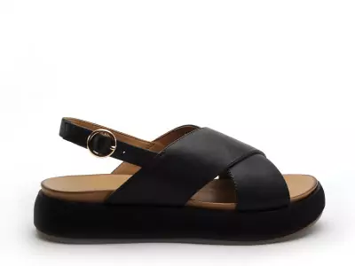 A96005 Noir Sandales à Talons Femme