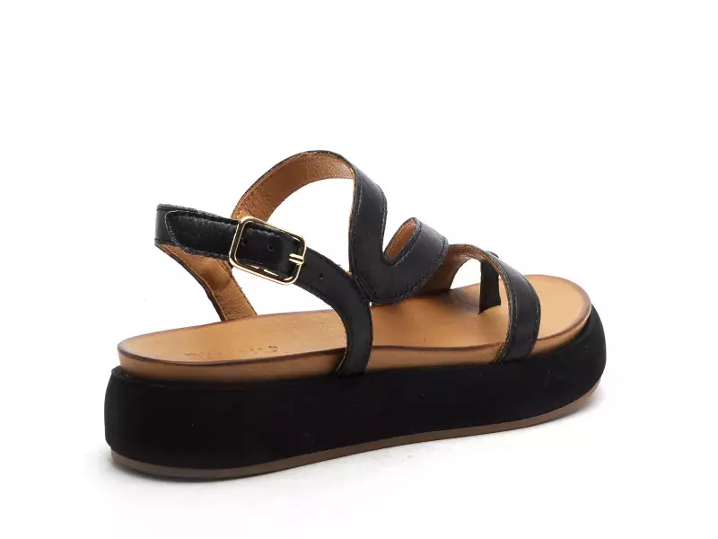 Inuovo A96003 Noir Sandales à Talons Femme