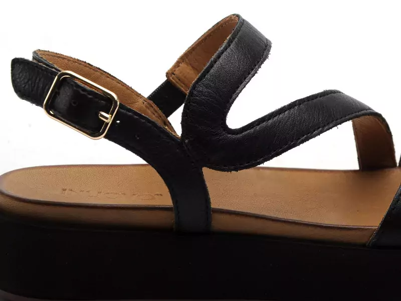 Inuovo A96003 Noir Sandales à Talons Femme