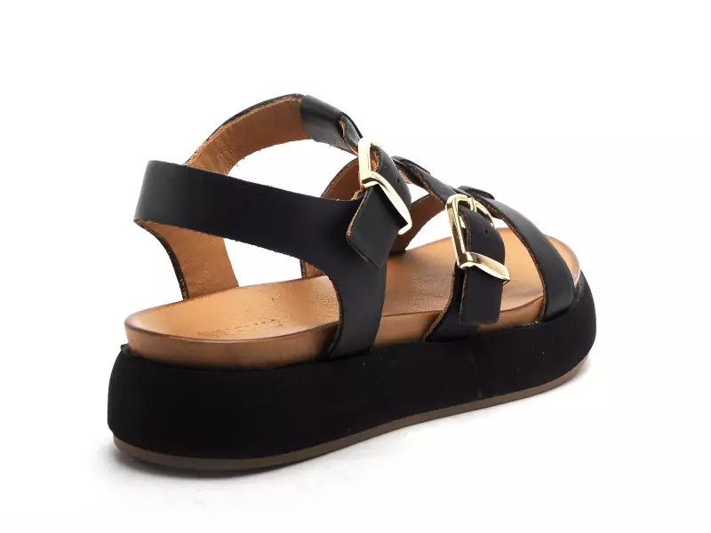 Inuovo A96046 Noir Sandales à Talons Femme