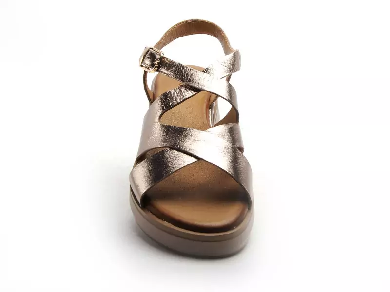 Inuovo 113120 Bronze Sandales à Talons Femme