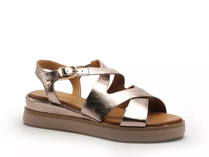 Inuovo 113120 Bronze Sandales à Talons Femme