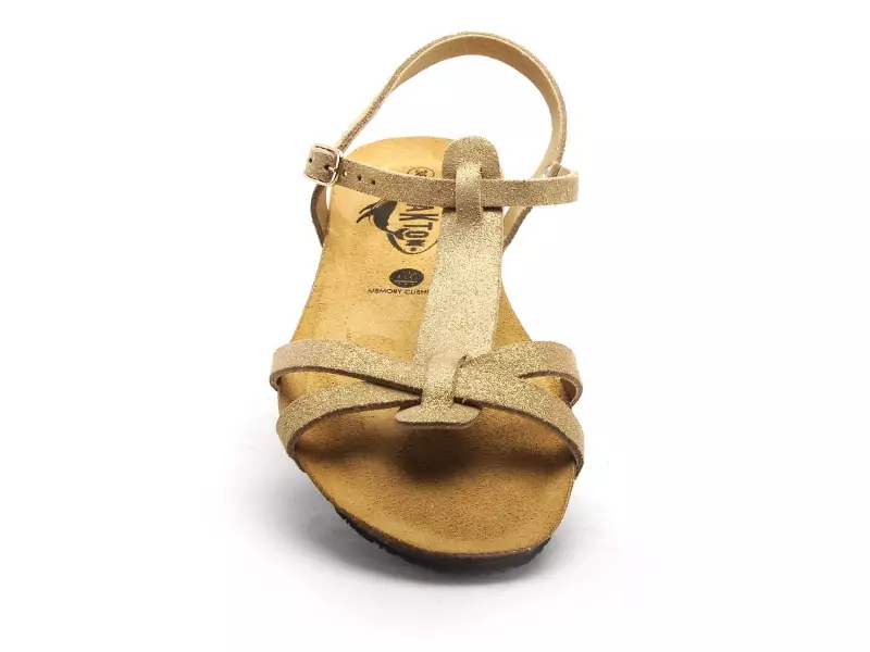Plakton FRANCOCO 405412 Beige Sandales Plates Femme