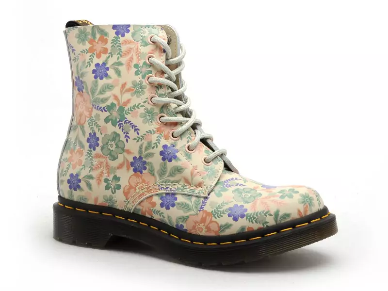 Dr Martens 1460 CLOUD CREAM Multicolore Boots et Bottines Plates Femme