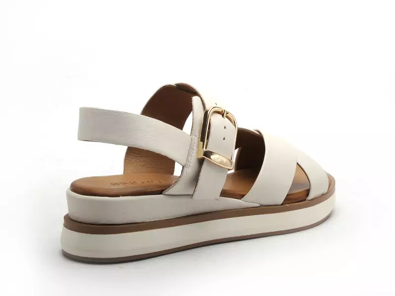 Inuovo 113117 Blanc Sandales à Talons Femme