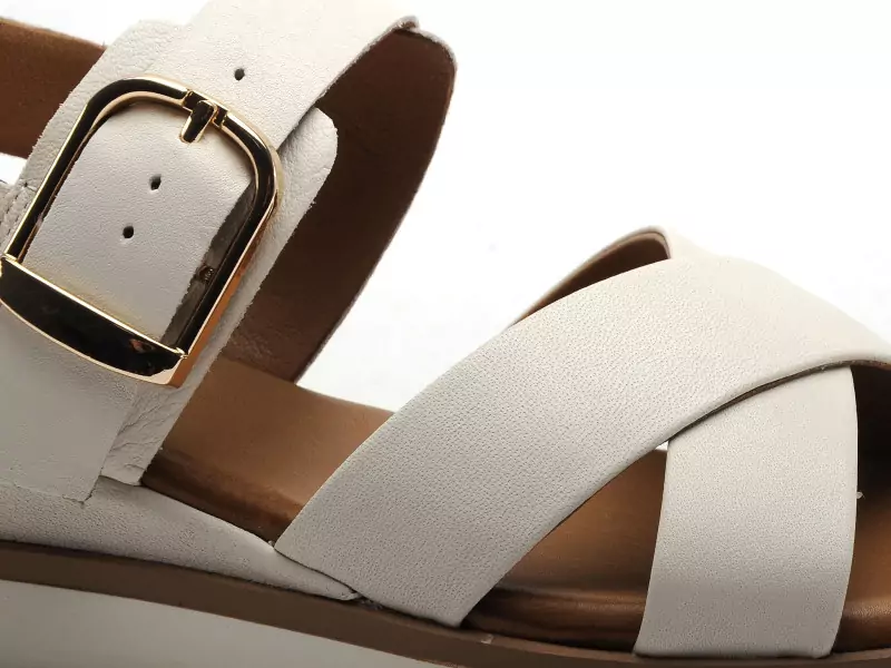 Inuovo 113117 Blanc Sandales à Talons Femme
