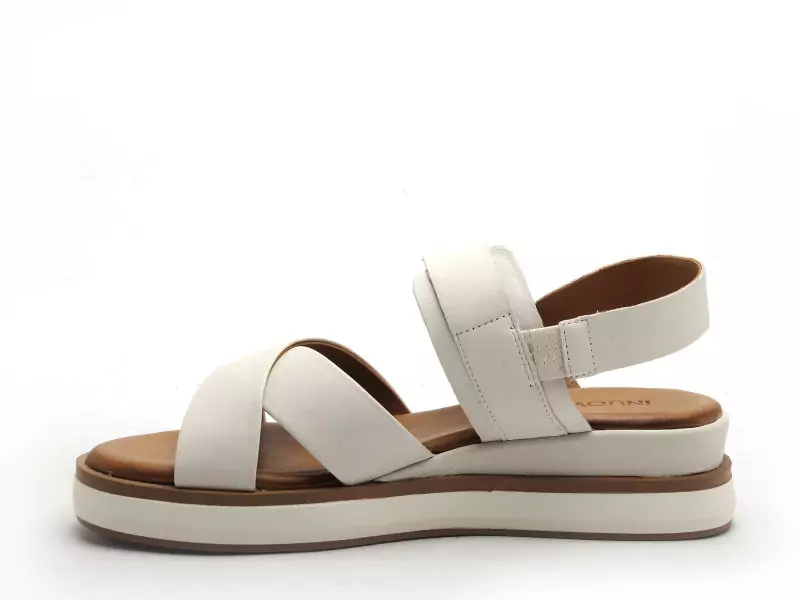 Inuovo 113117 Blanc Sandales à Talons Femme
