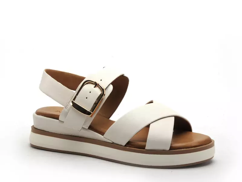 Inuovo 113117 Blanc Sandales à Talons Femme