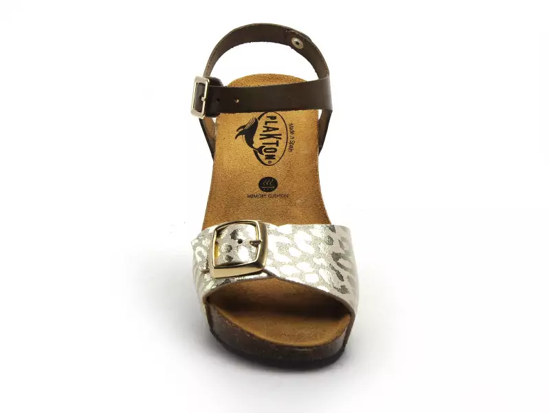 Plakton SO KEEP 876123 Kaki Sandales à Talons Femme