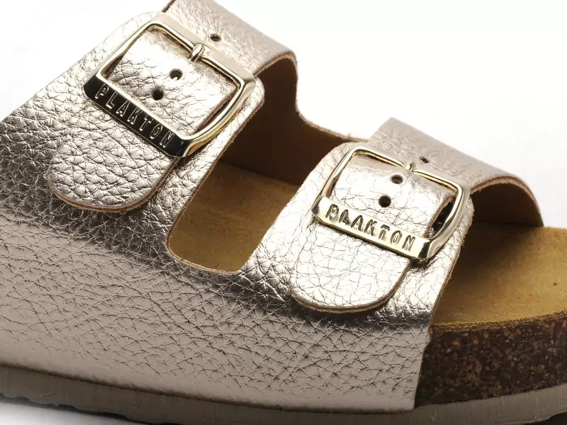 Plakton CP BETA  340010 Or Mules et Sabots Plats Femme