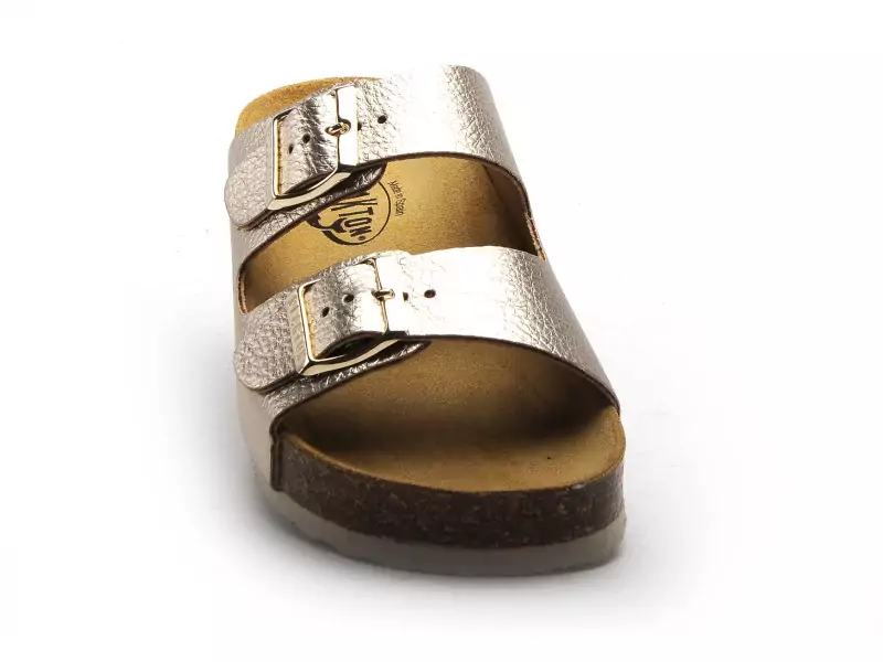 Plakton CP BETA  340010 Or Mules et Sabots Plats Femme