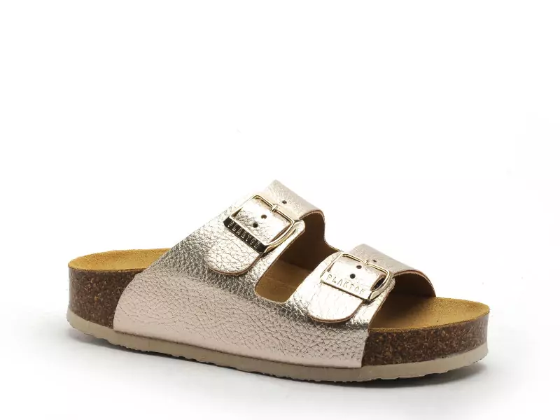 Plakton CP BETA  340010 Or Mules et Sabots Plats Femme