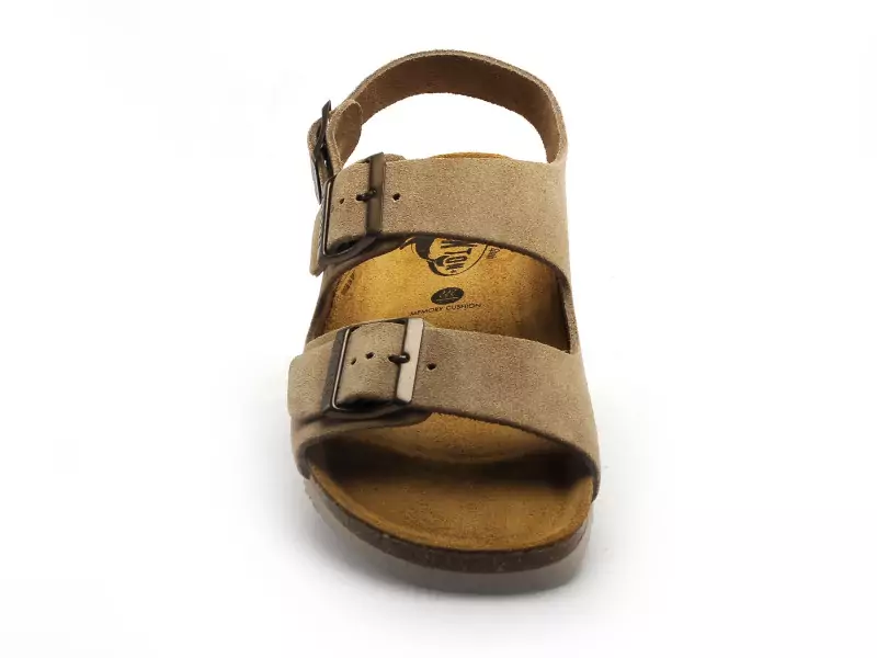 Plakton BAKU 185113 Beige Sandales Plates Femme