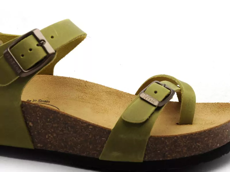 Plakton CP ZOMBA  341016 Vert Sandales à Talons Femme