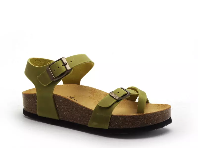 Plakton CP ZOMBA  341016 Vert Sandales à Talons Femme
