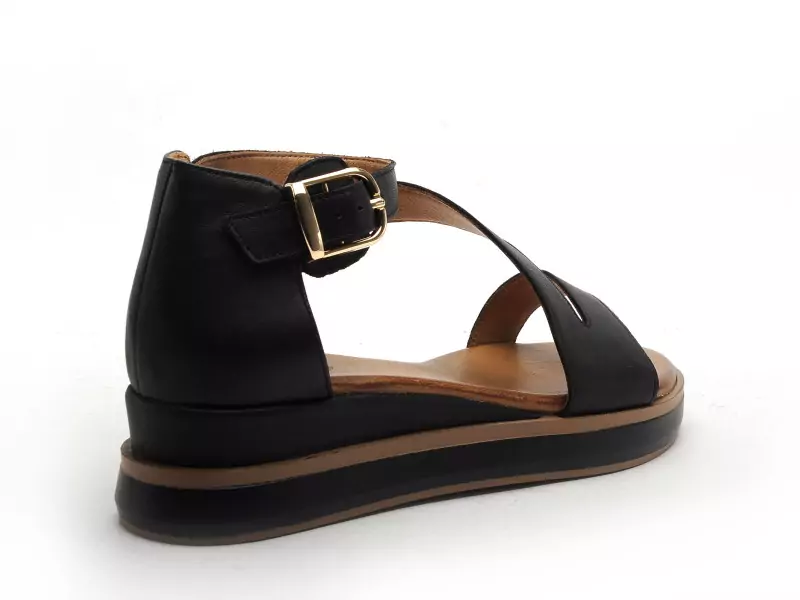 Inuovo 113119 Noir Sandales à Talons Femme