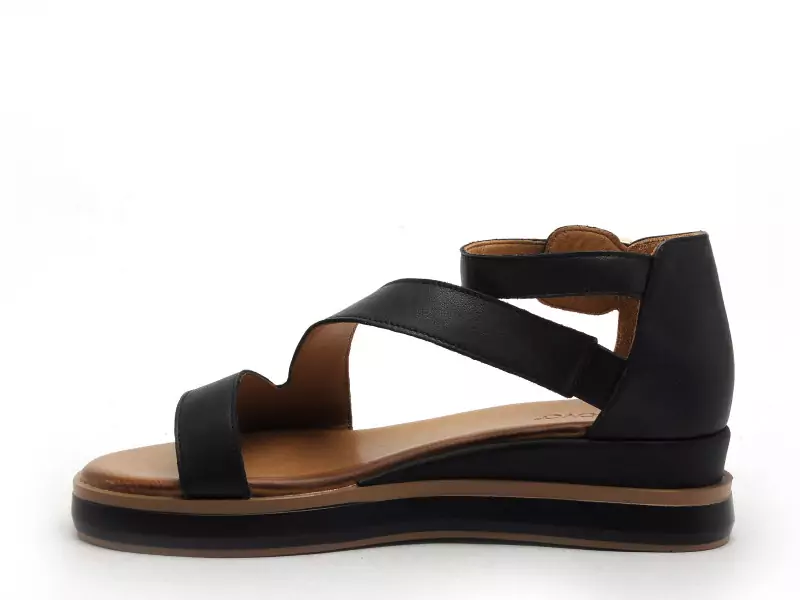 Inuovo 113119 Noir Sandales à Talons Femme