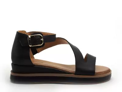 113119 Noir Sandales à Talons Femme
