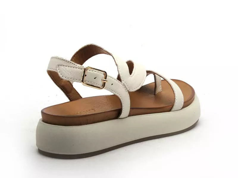 Inuovo A96003 Marron Sandales Plates Femme