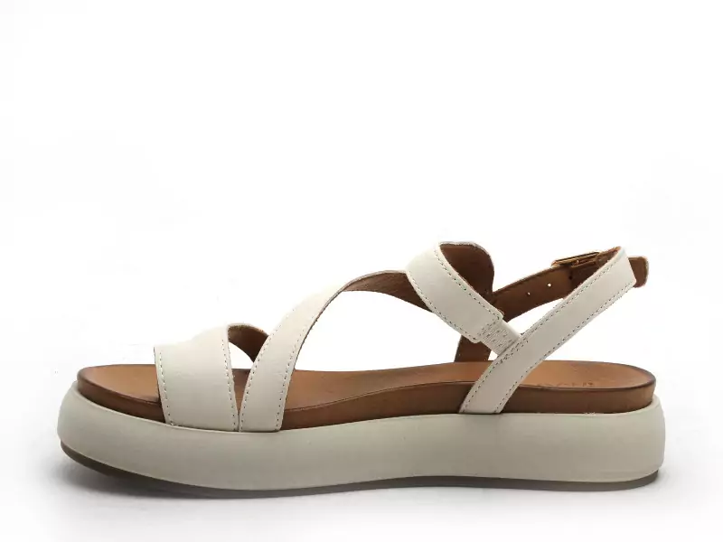 Inuovo A96003 Marron Sandales Plates Femme