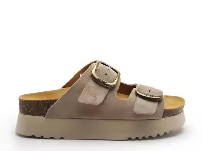 LUCIE Beige Mules et Sabots à Talons Femme