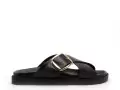 I am 6 028 282 Noir Sandales Plates Femme