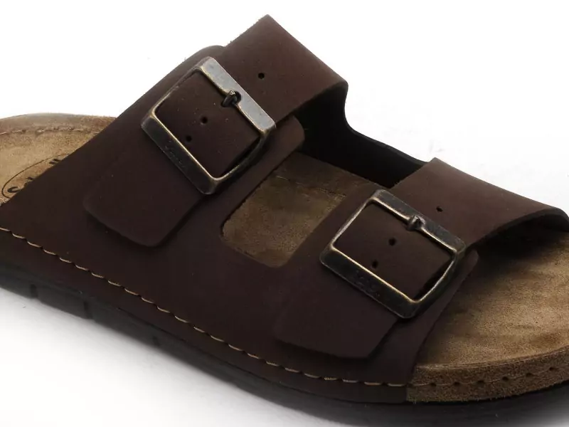 Scholl ABERDEEN Marron Sandales Homme