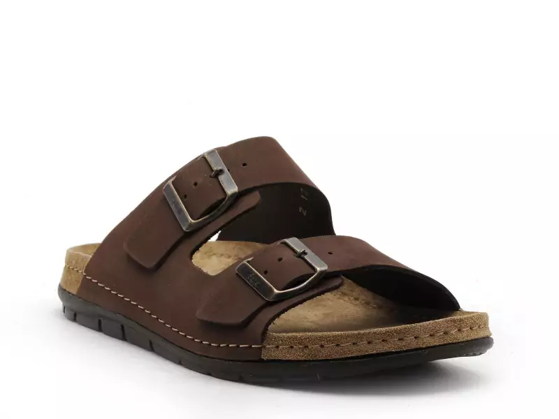 Scholl ABERDEEN Marron Sandales Homme