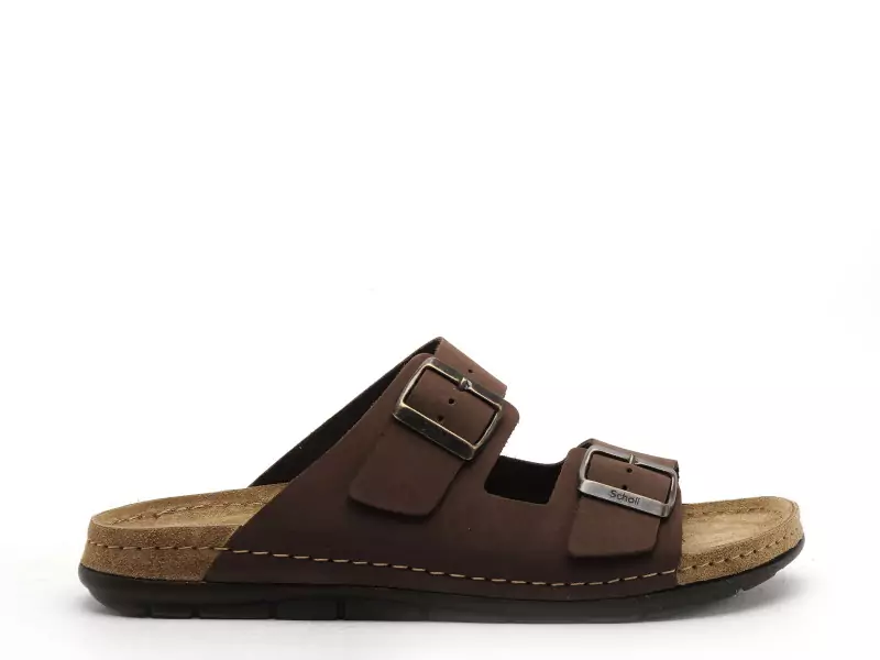 Scholl ABERDEEN Marron Sandales Homme