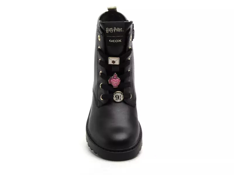 Geox J CASEY FILLE J5620B Noir Boots et Bottes Fille