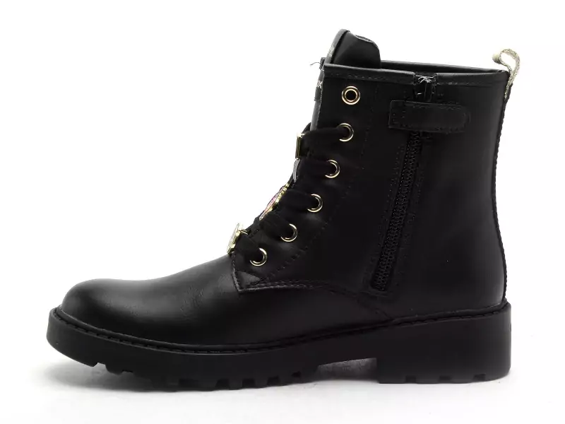 Geox J CASEY FILLE J5620B Noir Boots et Bottes Fille