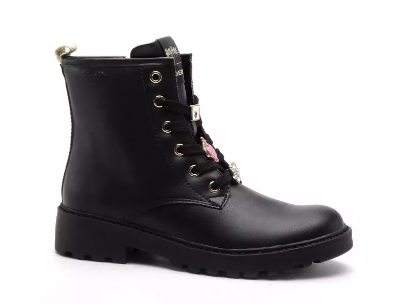 Geox J CASEY FILLE J5620B Noir Boots et Bottes Fille