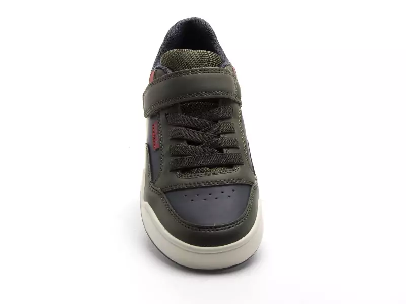 Geox J PERTH GARCON J367RE Kaki Baskets Basses Garçon