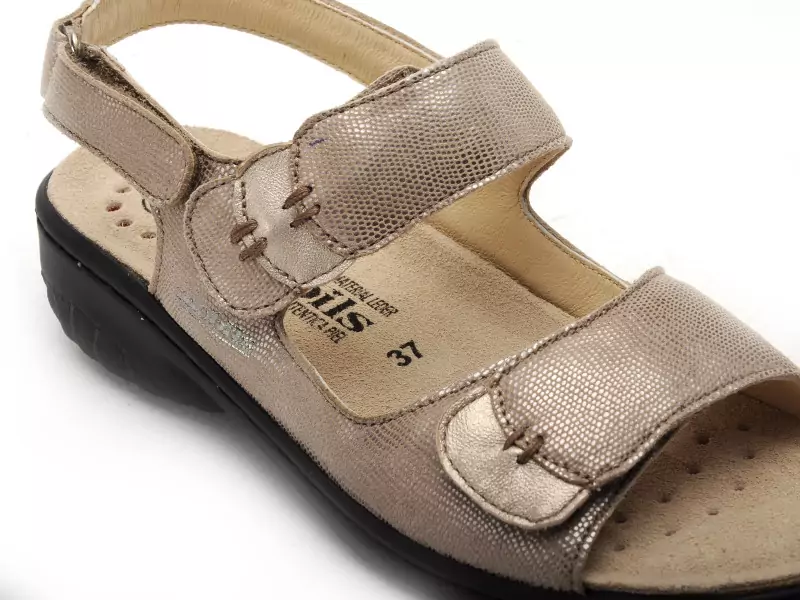 Mephisto 163GETHA Beige Sandales à Talons Femme