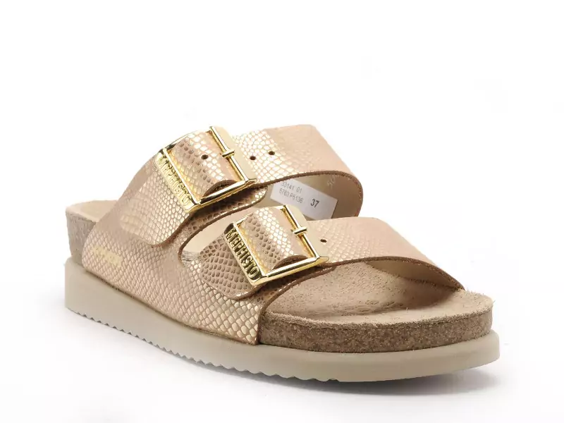 Mephisto 5763 P5136749 HESTER Or Mules et Sabots à Talons Femme