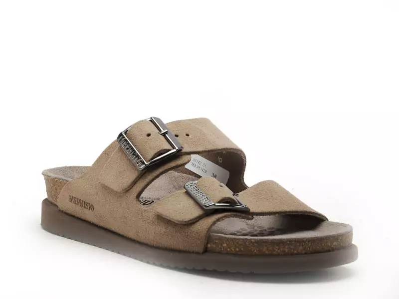 Mephisto 763 P5142954 HESTER Beige Mules et Sabots à Talons Femme