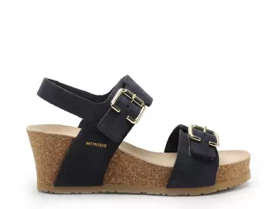 2321 P5144382 LISSANDRA Bleu Sandales à Talons Femme