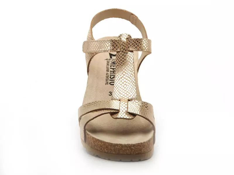 Mephisto 2824 P5141929 LIVIANE Or Sandales à Talons Femme