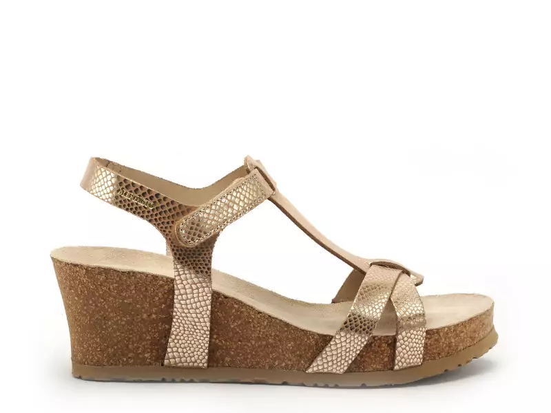 Mephisto 2824 P5141929 LIVIANE Or Sandales à Talons Femme
