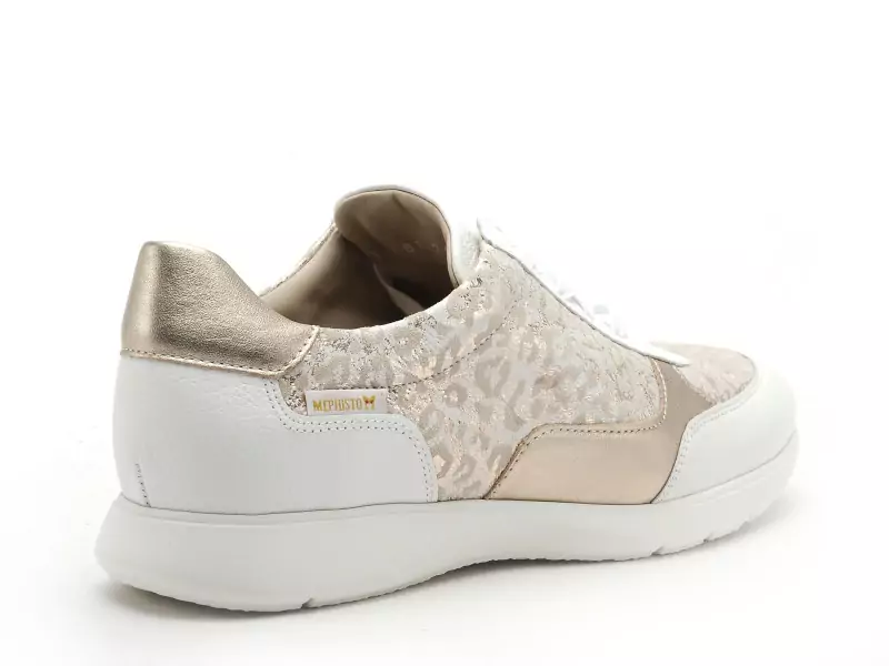 Mephisto 7100P5147581 MENDY Or Baskets Basses Femme