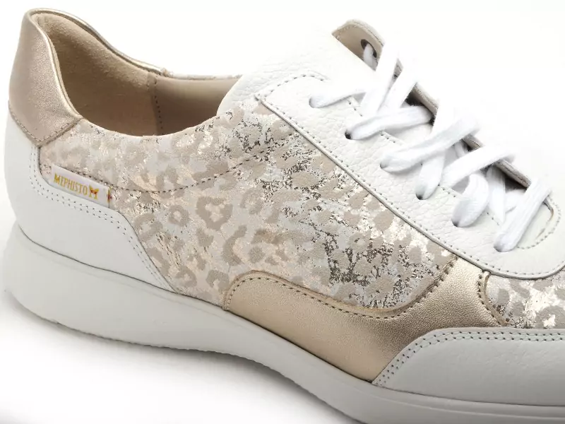 Mephisto 7100P5147581 MENDY Or Baskets Basses Femme